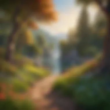 Inner Peace: The Essence of Happiness A serene landscape symbolizing inner peace