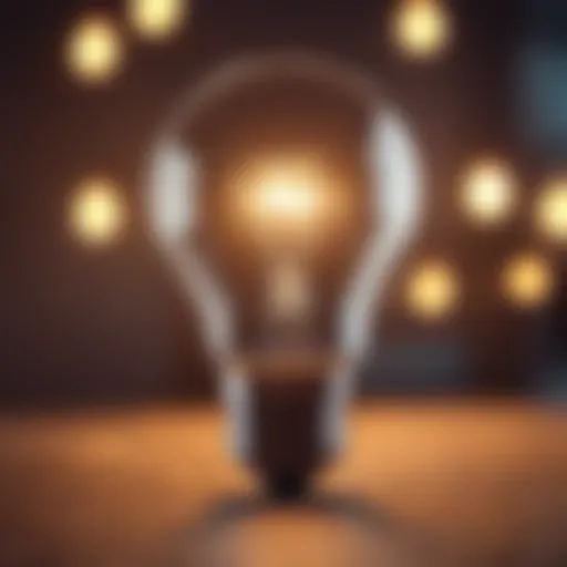 A light bulb representing innovative ideas in entrepreneurship