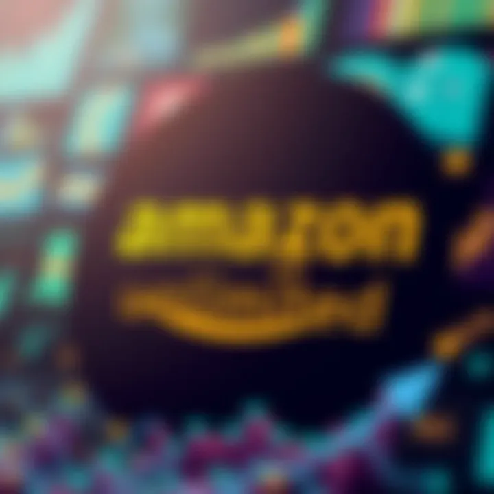 Amazon Unlimited Logo and Digital Elements Amazon Unlimited logo with digital elements