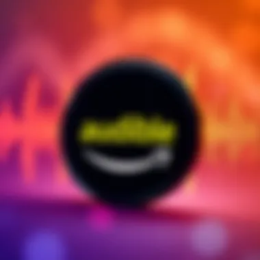 Audible Logo and Audio Waves Audible logo with audio waves