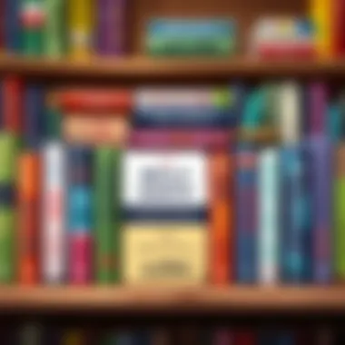 Diverse Self-Help Titles A collection of self-help books displayed on a wooden shelf, showcasing diverse titles.