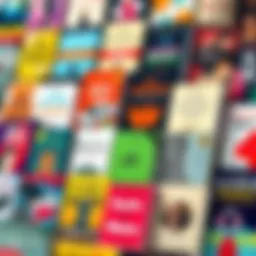 A diverse selection of audiobook covers showcasing various genres