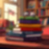 A collection of influential seduction books stacked elegantly on a table