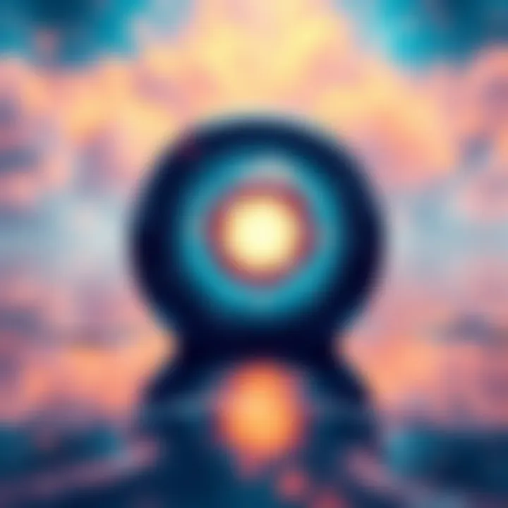 Introspection and Self-Discovery A reflective surface symbolizing introspection