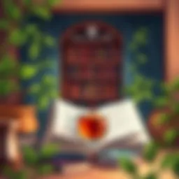 A cozy reading nook with an open book and a cup of tea