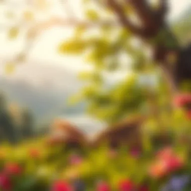 Embracing Personal Growth in Tranquility A serene nature setting with a book, representing personal growth