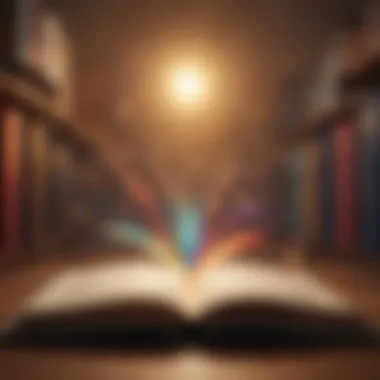 Illuminating Knowledge An open book with light illuminating its pages