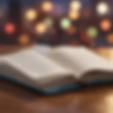 Insights and Reflections An open book with handwritten notes