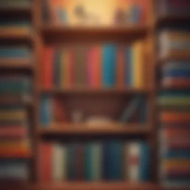A Collection of Life-Altering Texts A bookshelf filled with life-altering titles