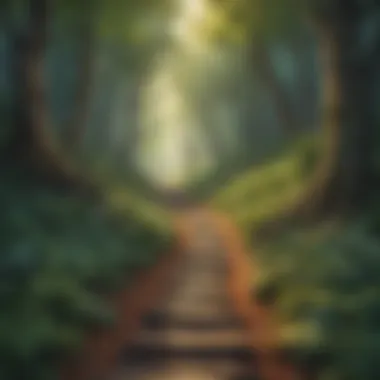 Journey of Self-Discovery A tranquil forest path, signifying the journey of self-discovery