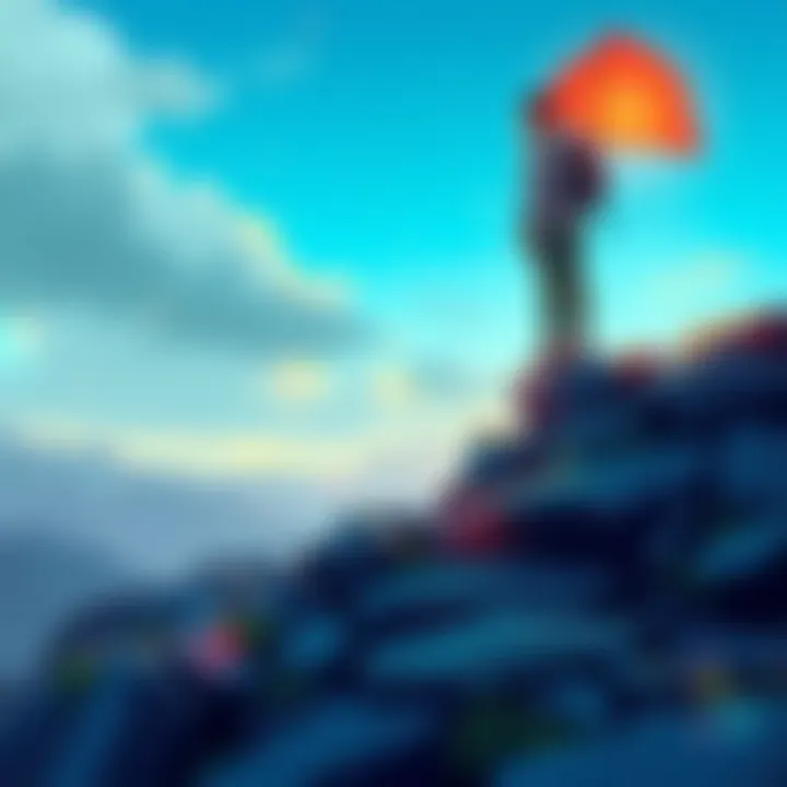 Journey Towards Personal Growth Symbolic image of growth and self-discovery