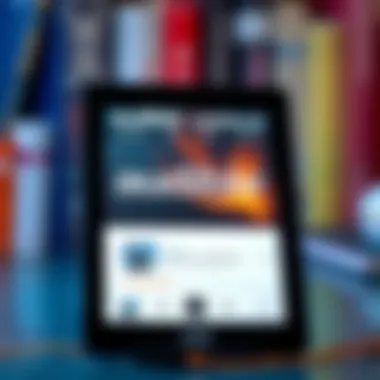 Audible's audiobook selection showcased on a device