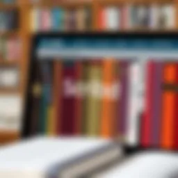 Visual representation of Scribd's digital library interface