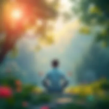 Finding Inner Peace: The Impact of Language on Mindset A tranquil scene of a person meditating amidst nature