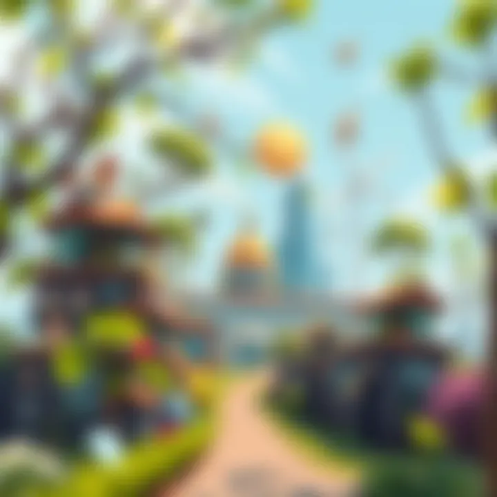 A conceptual illustration of a thriving business ecosystem