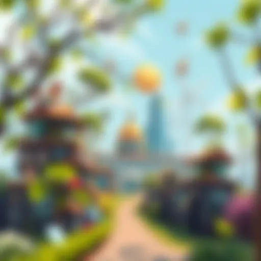 Thriving Business Ecosystem A conceptual illustration of a thriving business ecosystem