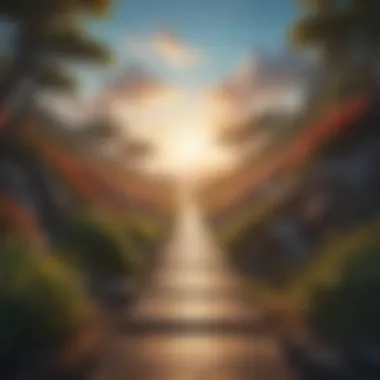 Navigating Future Aspirations A path leading into a bright horizon