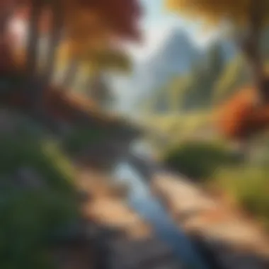 A Journey Within A serene landscape symbolizing introspection