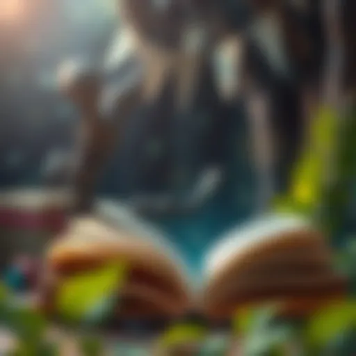 A visually striking representation of literary exploration