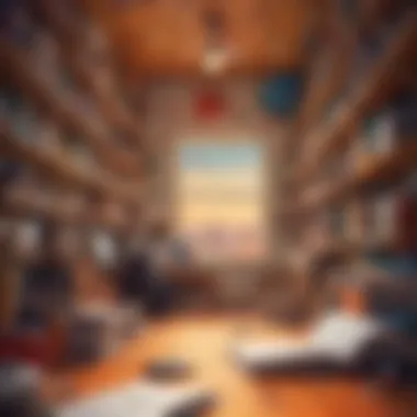 Creativity Unleashed Through Focus Symbolic depiction of creativity flourishing in a distraction-free zone