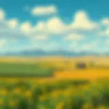 A serene landscape of rural Idaho showcasing the isolation of Tara Westover's upbringing