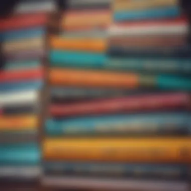 Diverse Voices: A Collection of Inspiration A stack of inspiring books with diverse covers, showcasing themes of resilience and identity.