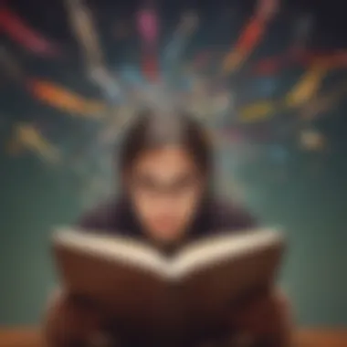 Cognitive Growth Through Speed Reading Illustration depicting cognitive enhancement through reading