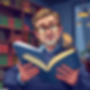 Financial Wisdom for Small Business A thoughtful individual reading a financial guide