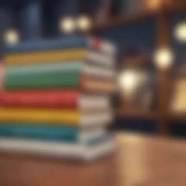 Influential Business Literature A stack of influential business books