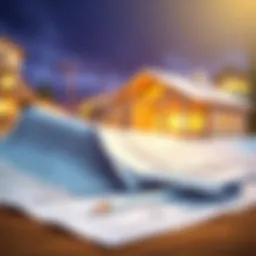 Blueprints showcasing architectural design for home construction