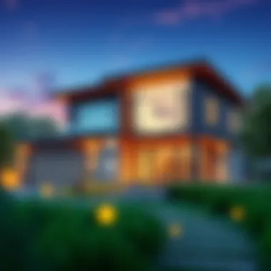 A modern home design with innovative features