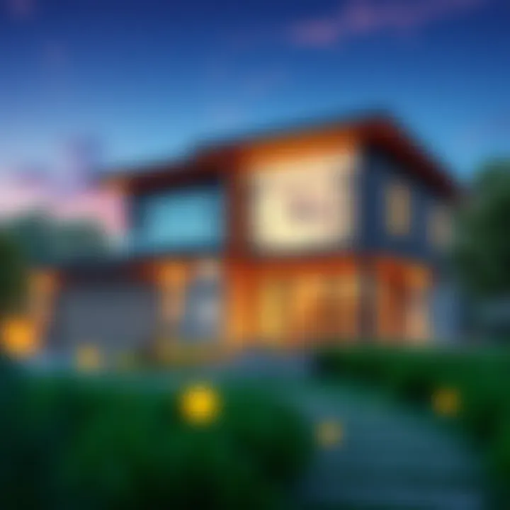 A modern home design with innovative features