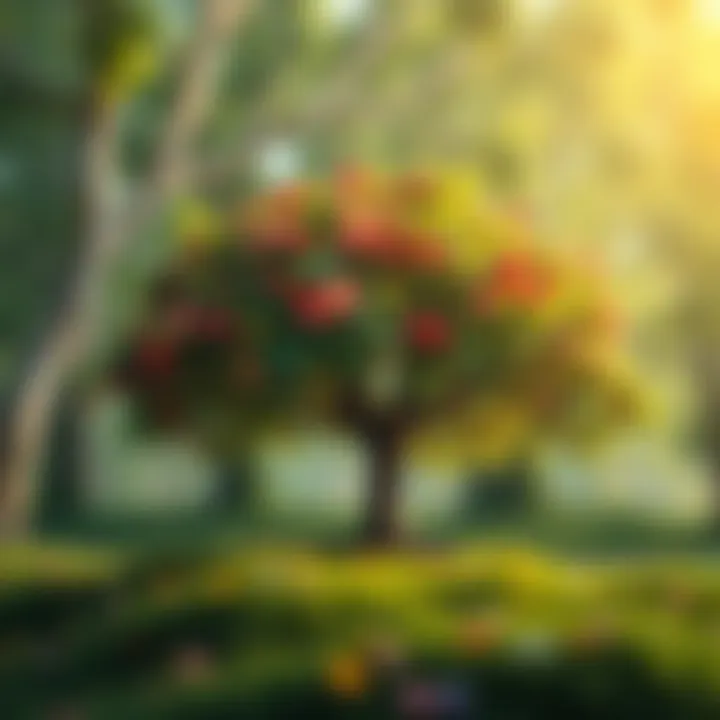 Nurturing Emotional Well-Being A vibrant tree symbolizing personal growth