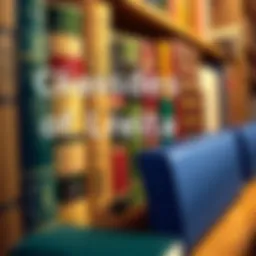 A collection of classic literary texts on a wooden bookshelf.