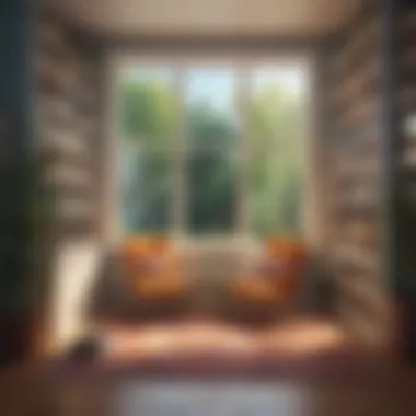 A Space for Reflective Learning A serene reading nook with a cup of tea and books