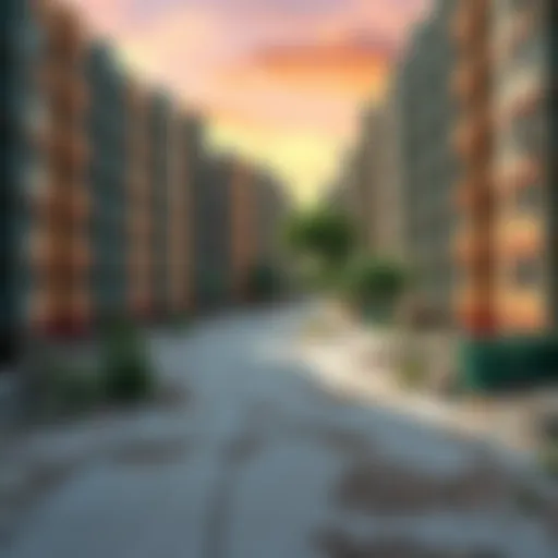 A vacant urban landscape symbolizing abandonment and loss