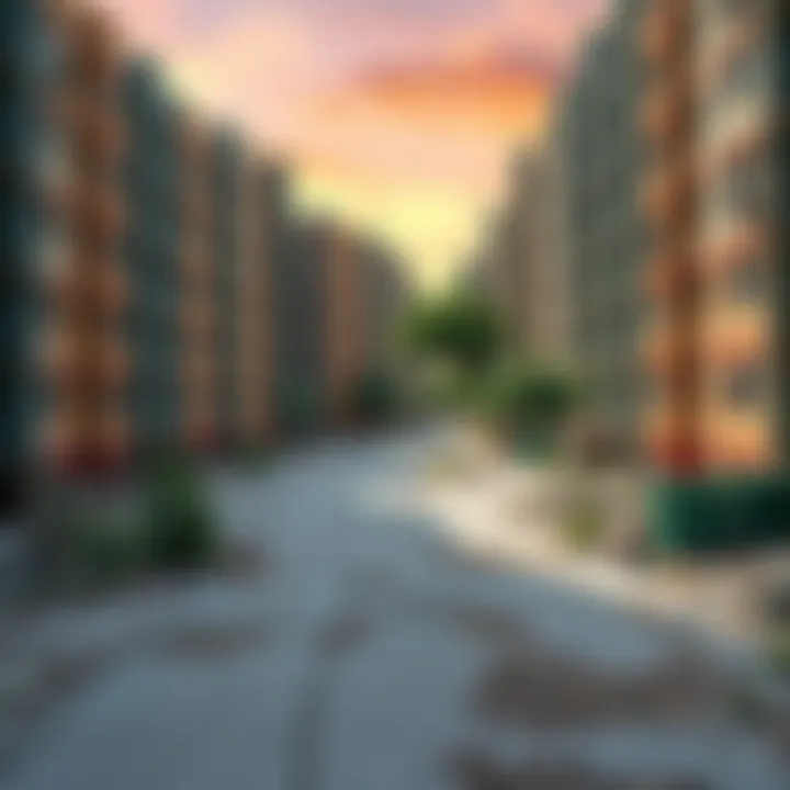 A vacant urban landscape symbolizing abandonment and loss