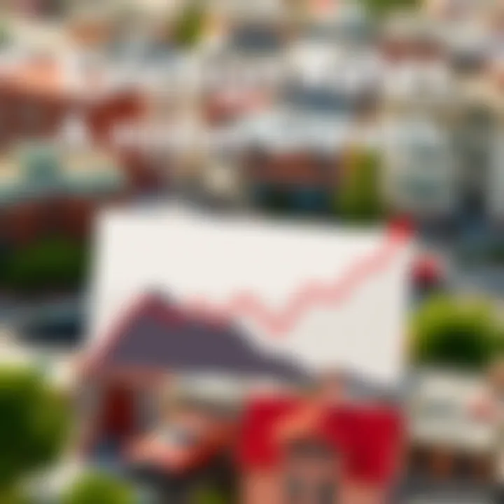 A graph illustrating the rising eviction rates amidst economic growth