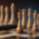 The concept of power dynamics illustrated through a chessboard strategy.