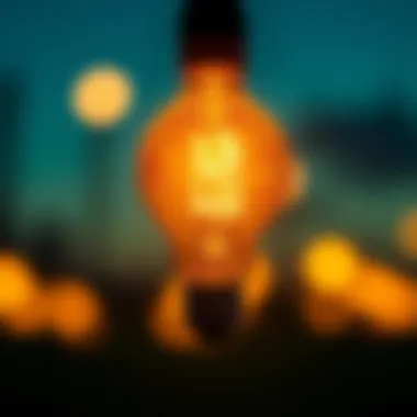 Illuminating Inspiration An artistic depiction of a light bulb glowing, symbolizing inspiration and creativity