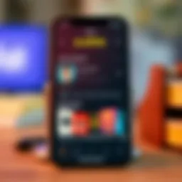 Overview of Audible app interface showcasing features