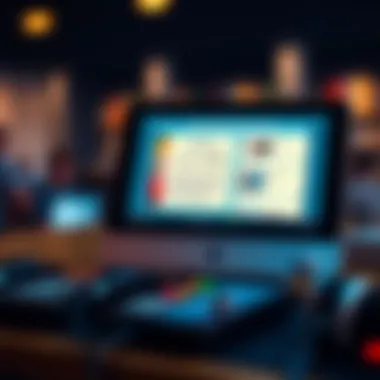 The Evolution of Audiobook Technology A digital device displaying an audiobook interface