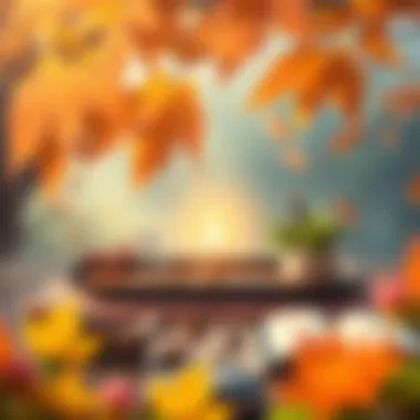 Cultivating Mindfulness Through Nature A close-up of a mindful meditation setup with natural elements