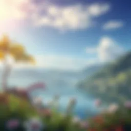 A serene landscape illustrating presence and tranquility