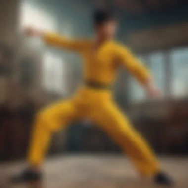 The Essence of Bruce Lee's Technique Bruce Lee demonstrating martial arts technique