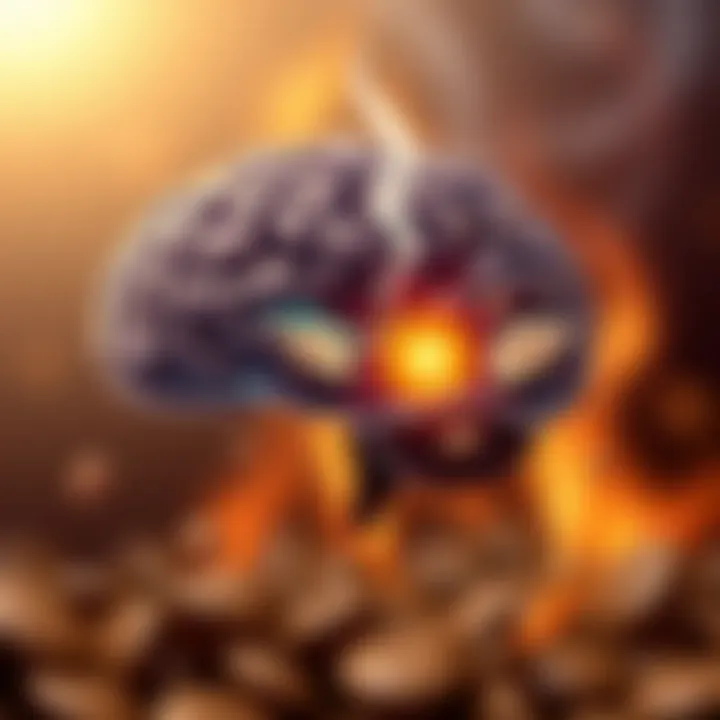 Caffeine's Influence: Awakening the Mind A visual representation of caffeine's effects on the brain, highlighting stimulation and alertness.