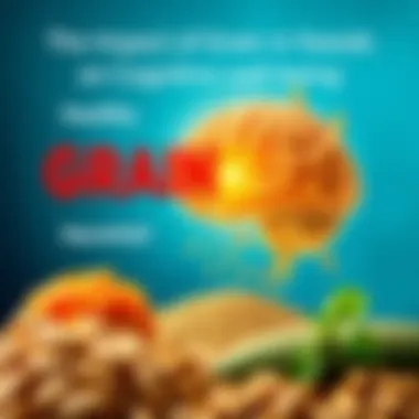 Visual representation of healthy brain foods versus harmful grains