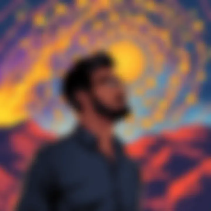Path to Personal Transformation An individual contemplating personal development, symbolizing transformation.