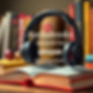 Audiobooks and Personal Development A conceptual graphic depicting personal development through audiobooks