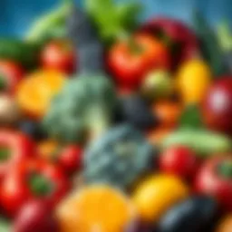 Colorful array of cancer-fighting fruits and vegetables